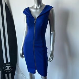 Gorgeous Ted Baker, zip front body conscious dress